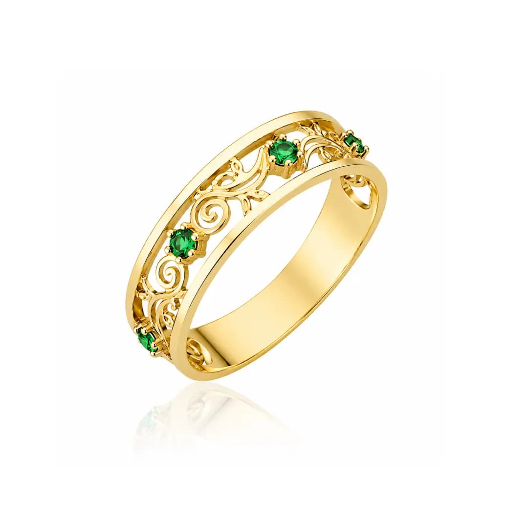 Aliança de formatura Ouro maciço (Enfermagem)