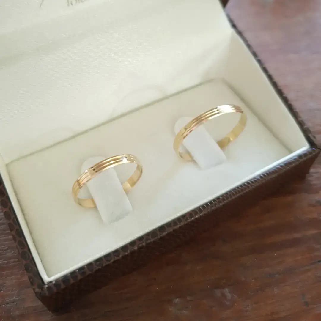 Alianças 2,5mm ouro maciço