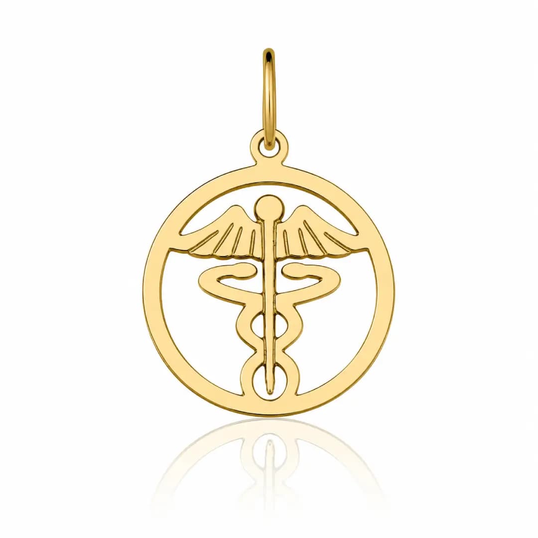 Pingente de Formatura Ciências Contábeis em Ouro Maciço 10K e 18K – Modelo PC140