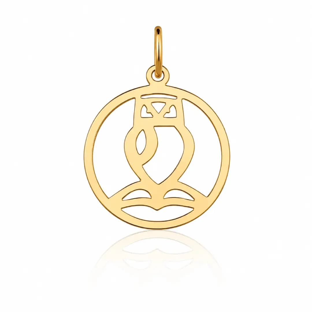 Pingente de Formatura Letras em Ouro Maciço 10K e 18K – Modelo PC140