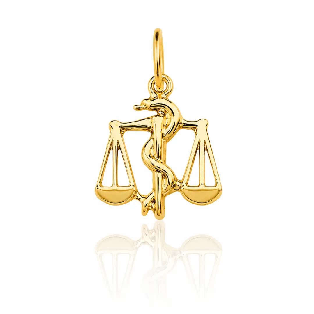 Pingente de Formatura Nutrição em Ouro Maciço 10K e 18K – Modelo CT09