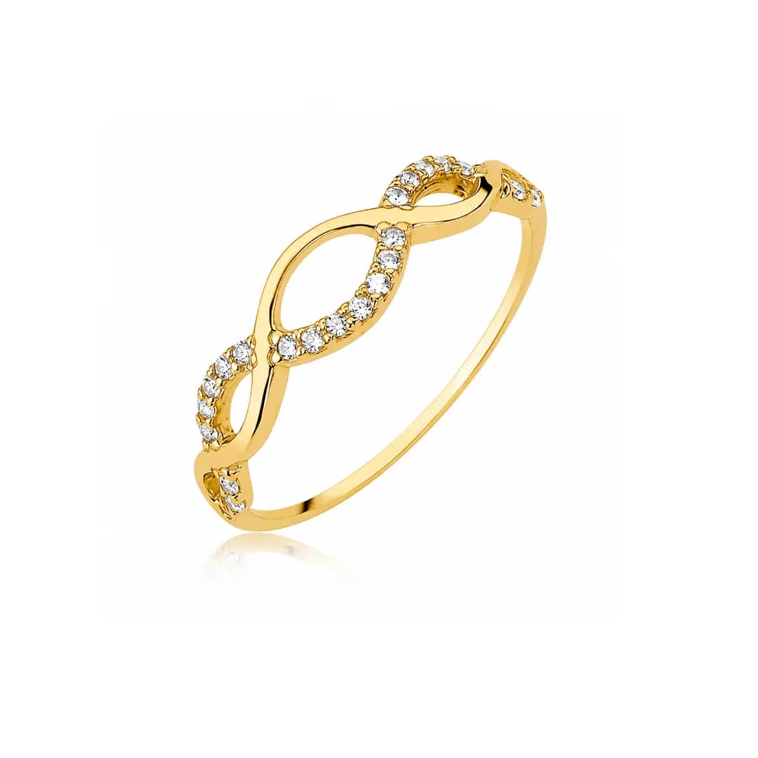 Anel Fluxo Ouro Maciço CS729