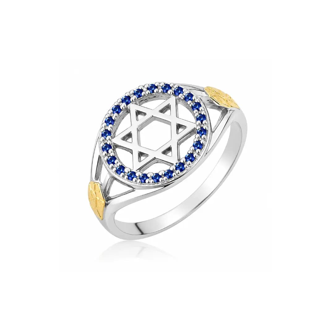 Anel Estrela de Davi em Prata 950 – Modelo AAG14