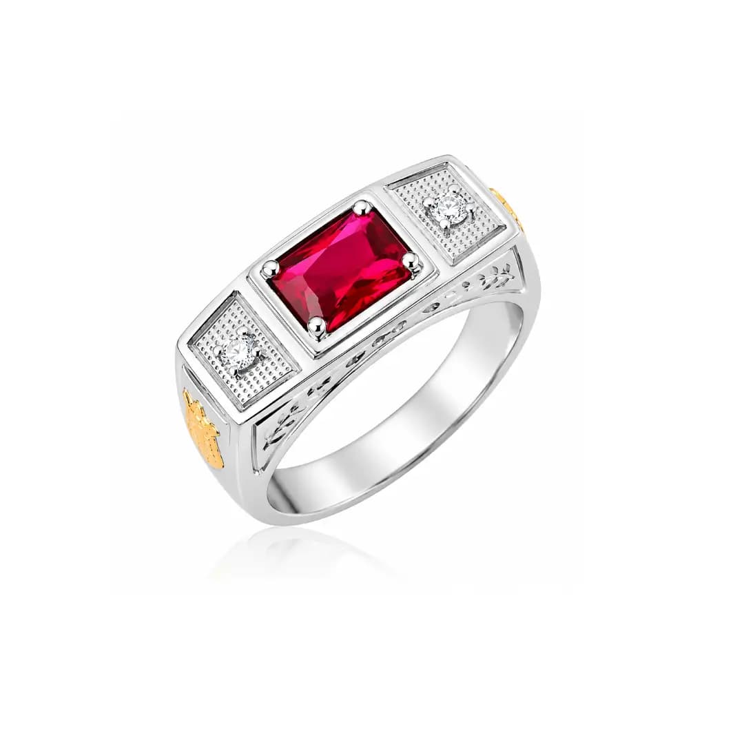 Anel Masculino em Prata 950 – Modelo AAG02