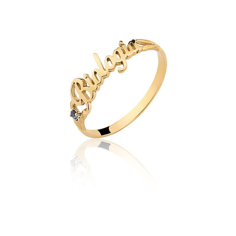 Anel de Formatura Biologia em Ouro Maciço 10K e 18K – Modelo C120