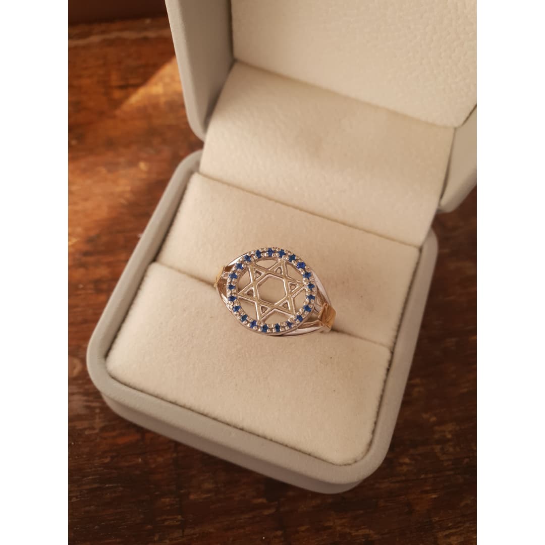 Anel Estrela de Davi em Prata 950 – Modelo AAG14 - imagem 5