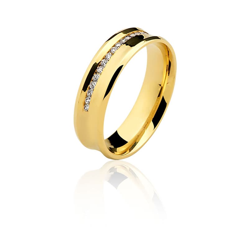 Par de Alianças 5,5mm em Ouro Maciço 10K e 18K – Modelo CN65