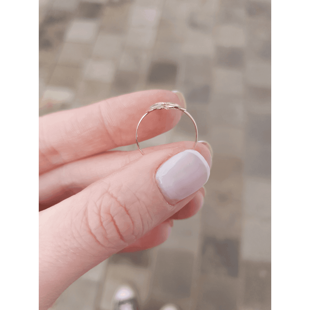 Anel Corações Entrelaço em Ouro Maciço 10K e 18K – Modelo C506 anel coracoes img
