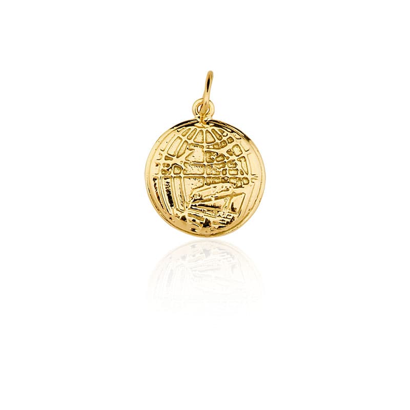 Pingente de Formatura Comércio Exterior em Ouro Maciço 10K e 18K – Modelo CT05