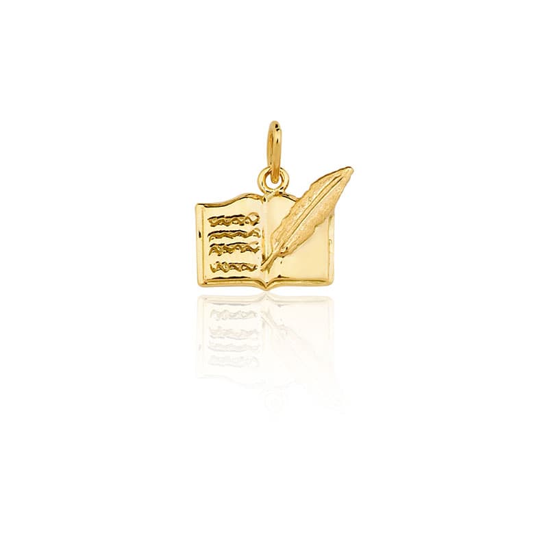 Pingente de Formatura Magistério em Ouro Maciço 10K e 18K – Modelo CT11