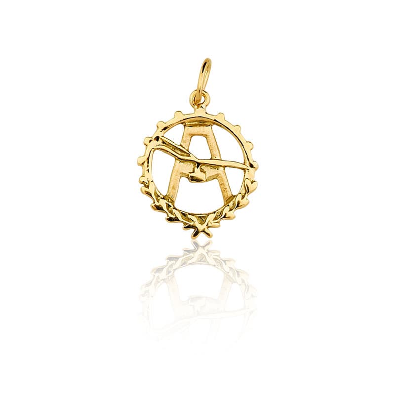 Pingente de Formatura Agronomia em Ouro Maciço 10K e 18K – Modelo CT24