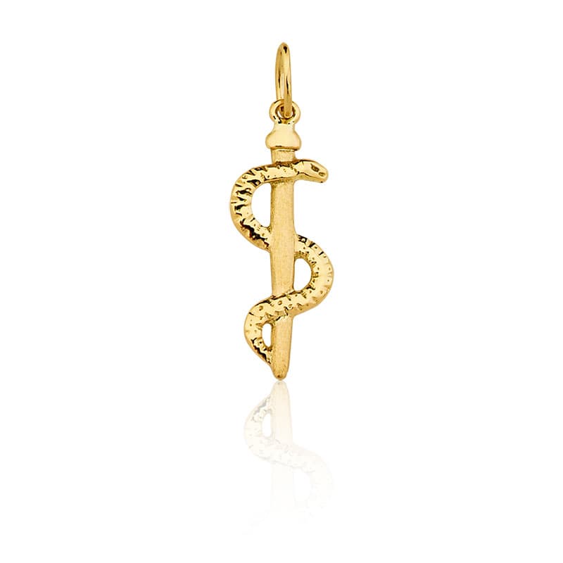 Pingente de Formatura Odontologia em Ouro Maciço 10K e 18K – Modelo CT37