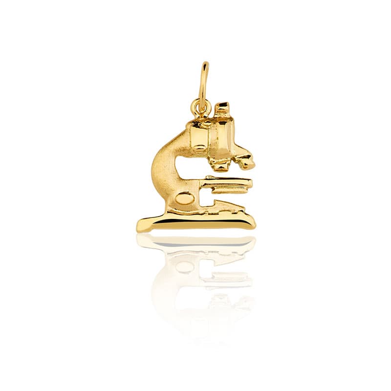 Pingente de Formatura Biologia em Ouro Maciço 10K e 18K – Modelo CT39