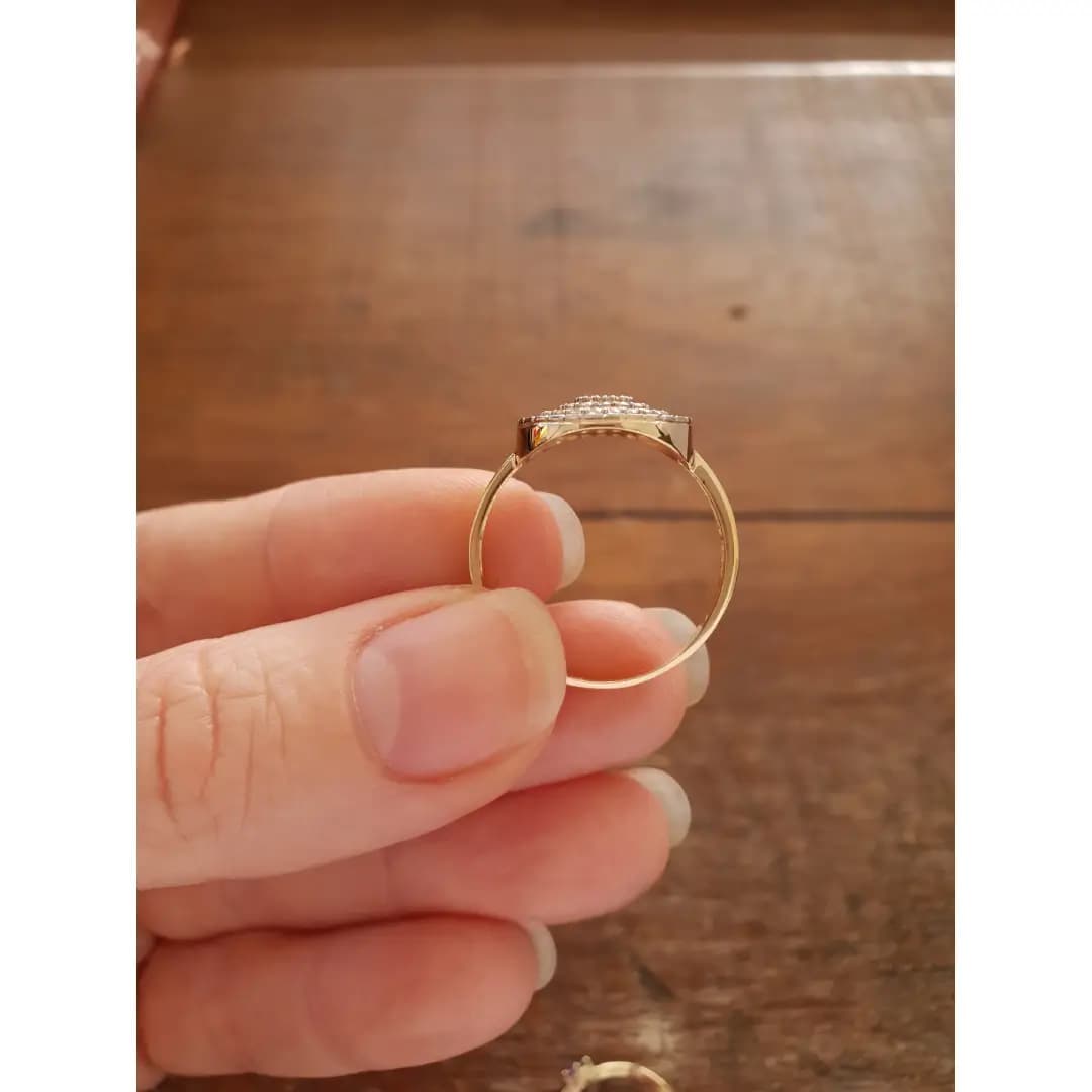 Anel em Ouro Maciço 10K e 18K – Modelo C105 - imagem 5
