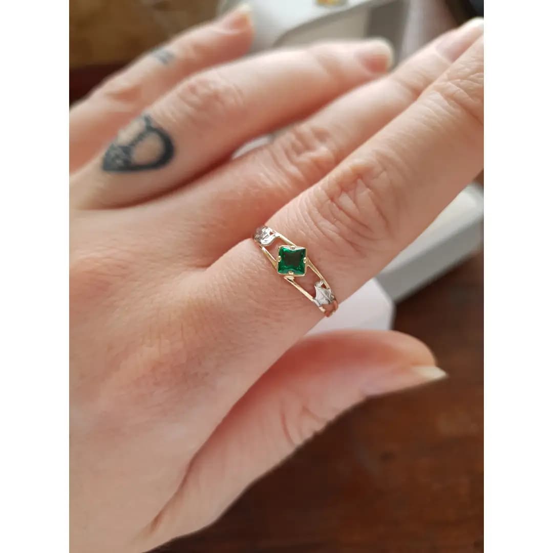 Anel de Formatura Odontologia em Ouro Maciço 10K e 18K – Modelo C154 - imagem 2
