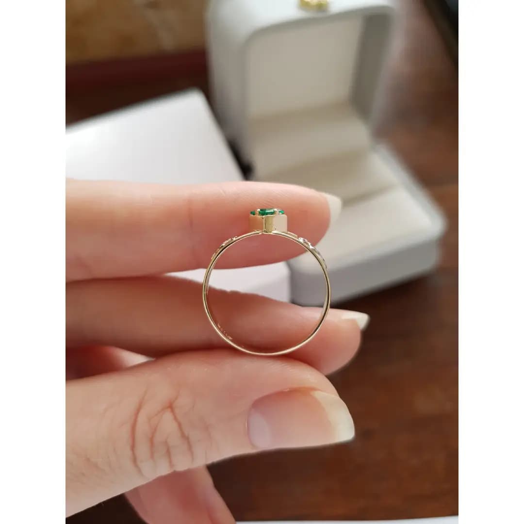 Anel de Formatura Odontologia em Ouro Maciço 10K e 18K – Modelo C154 - imagem 4