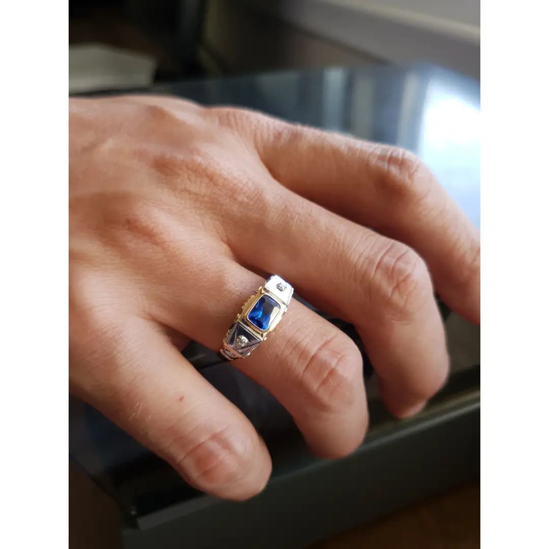 Anel de Formatura Direito em Ouro Maciço 10K e 18K – Modelo C20 - imagem 6