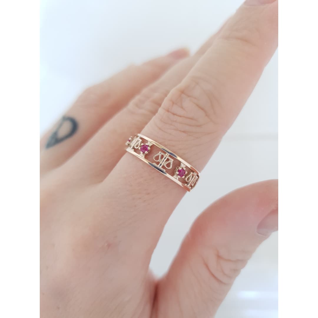 Anel de Formatura Direito em Ouro Maciço 10K e 18K – Modelo C200 direito img