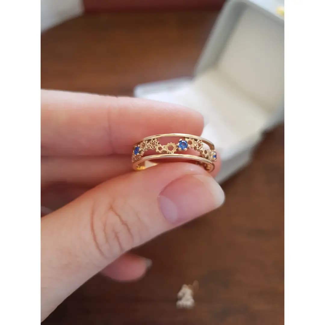 Aliança de formatura Ouro maciço (Engenharia) engenharia img