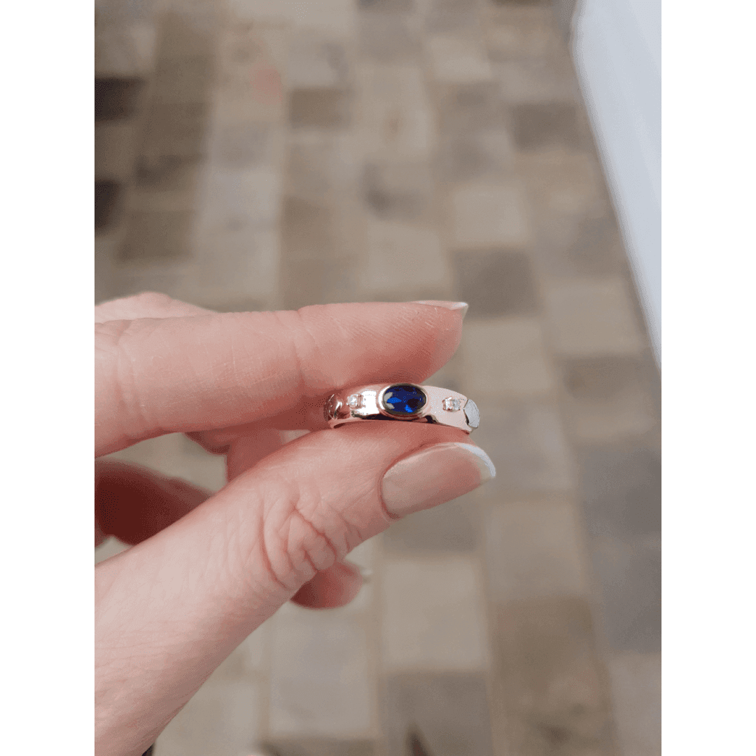 Anel de Formatura Química em Ouro Maciço 10K e 18K – Modelo C25 - imagem 4