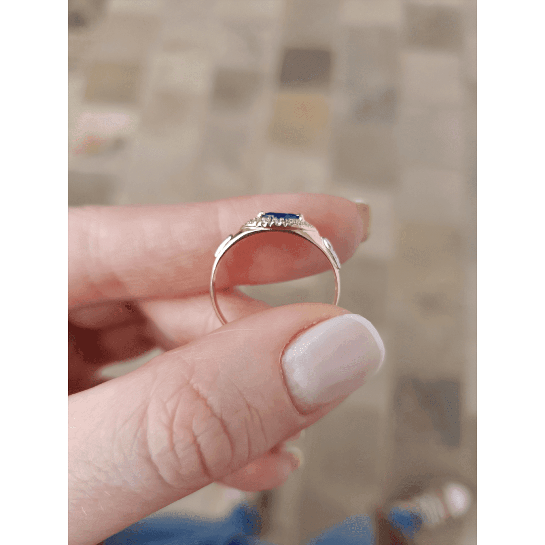 Anel de Formatura Farmácia em Ouro Maciço 10K e 18K – Modelo C27 - imagem 5