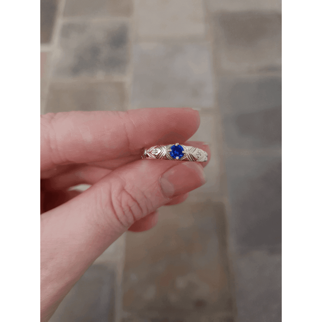 Anel de Formatura Enfermagem em Ouro Maciço 10K e 18K – Modelo C45 - imagem 3