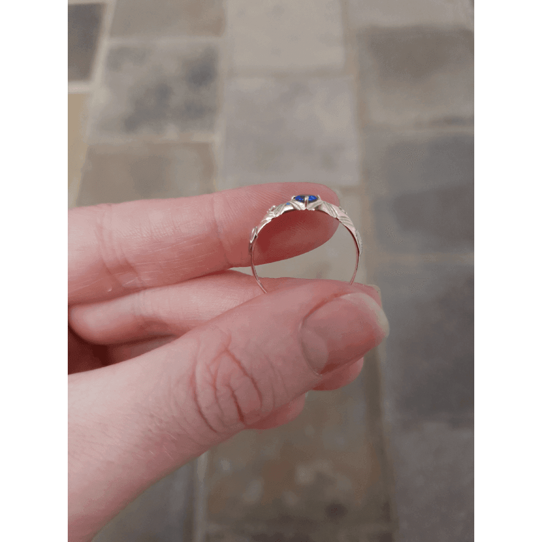 Anel de Formatura Enfermagem em Ouro Maciço 10K e 18K – Modelo C45 - imagem 4