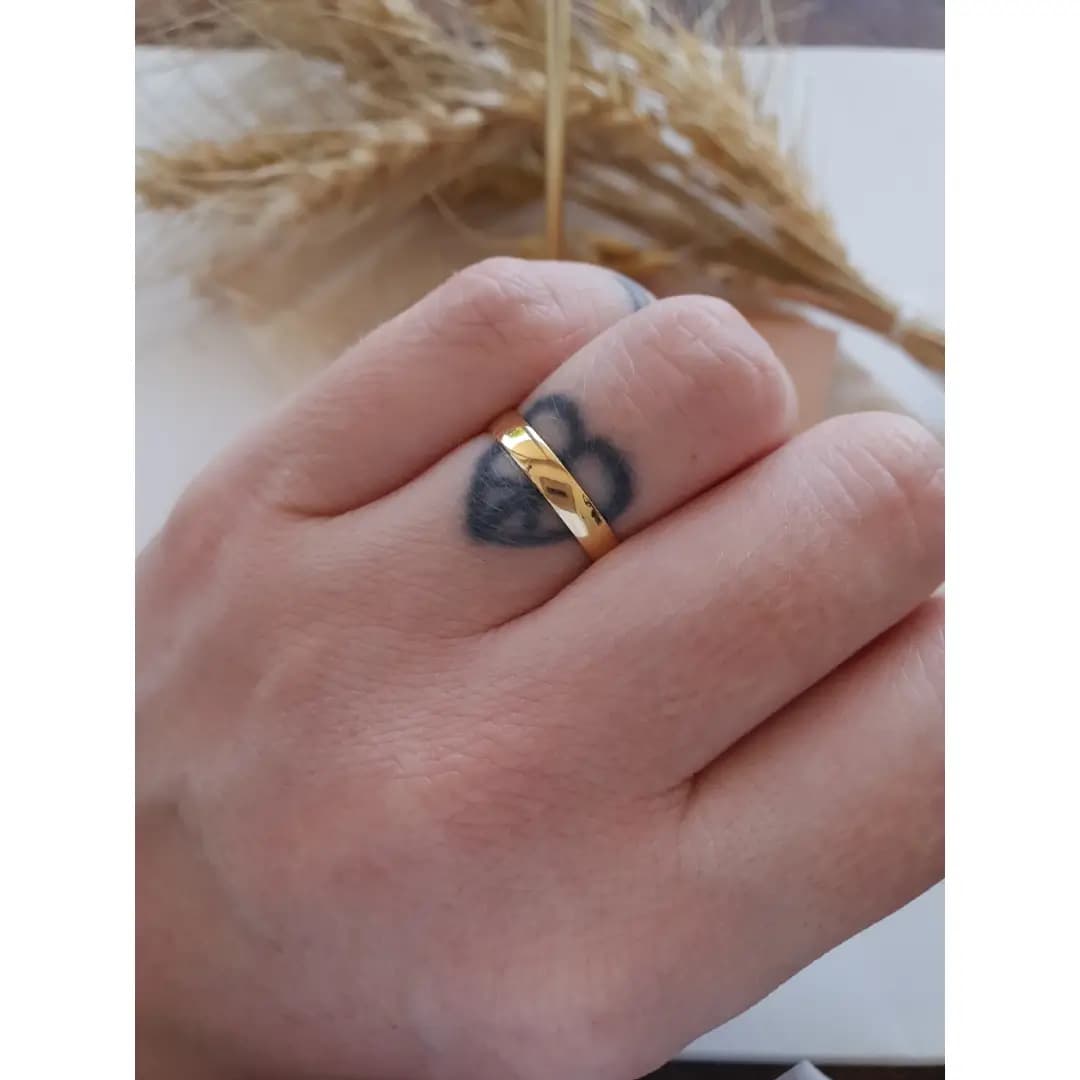 Par de Alianças 3mm em Ouro Maciço 10K e 18K – Modelo CN22 - imagem 2
