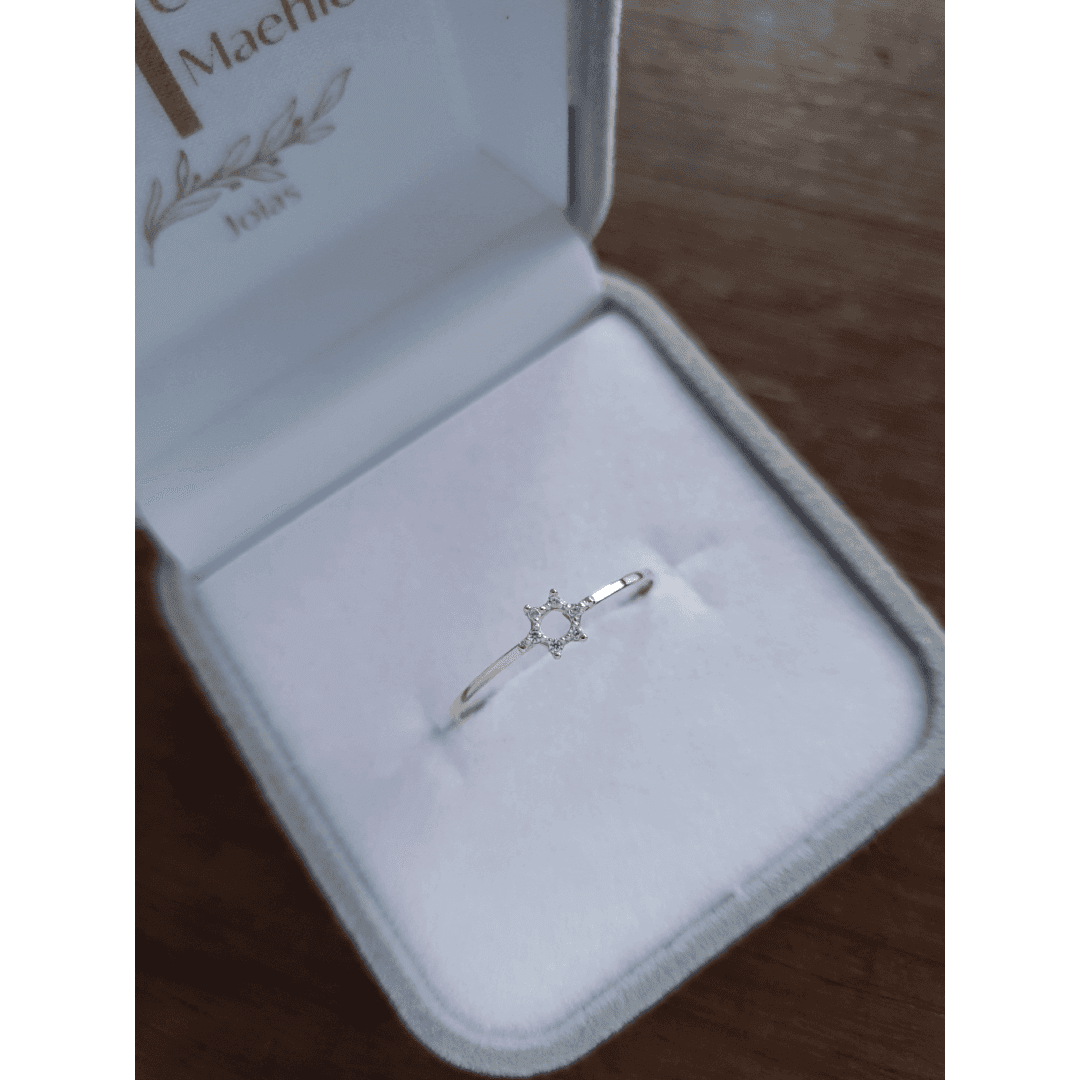 Anel Estela em Ouro Maciço 10K e 18K – Modelo CS518 - imagem 3