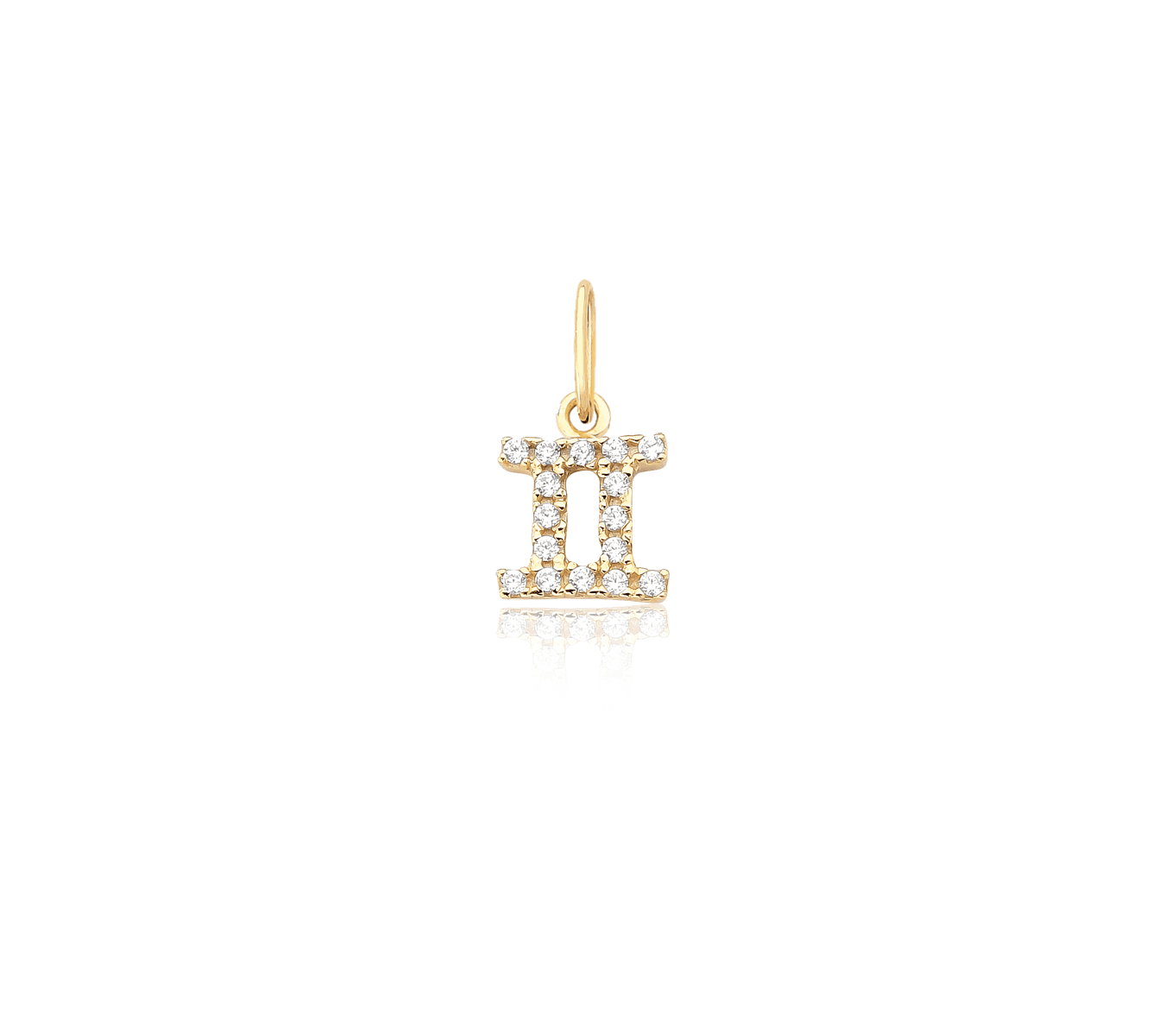 Anel Signo de Gêmeos em Ouro Maciço 10K e 18K – Modelo P700