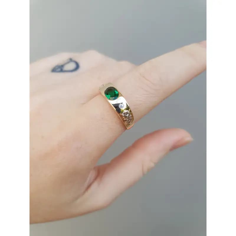 Anel de Formatura Enfermagem em Ouro Maciço 10K e 18K – Modelo C63 - imagem 8