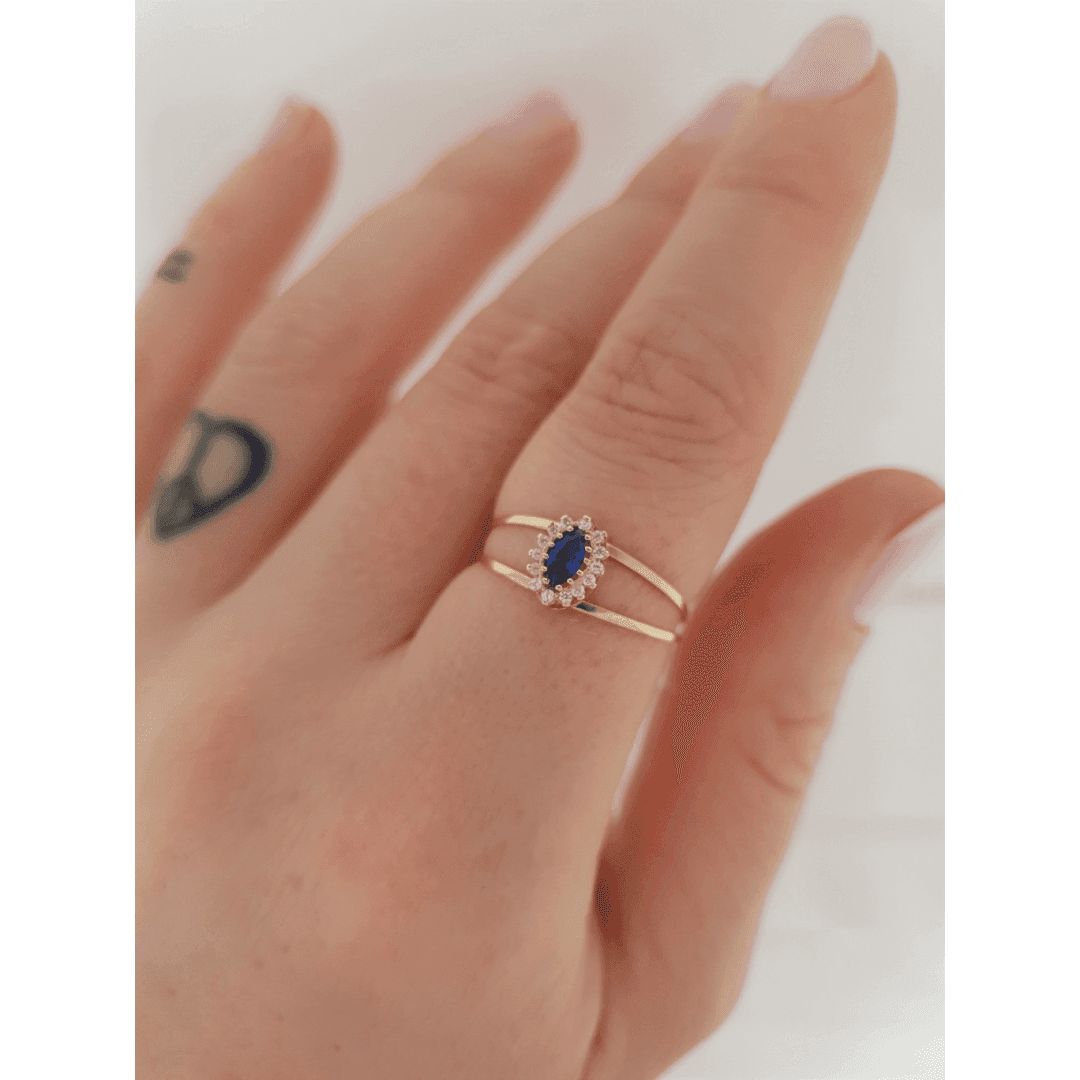 Anel em Ouro Maciço 10K e 18K – Modelo CS723 - imagem 2