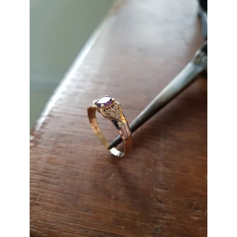 Anel de Formatura Pedagogia em Ouro Maciço 10K e 18K – Modelo C142 - imagem 6
