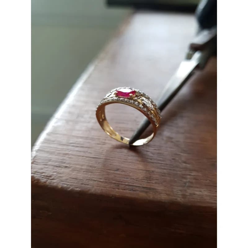 Anel de Formatura Fisioterapia em Ouro Maciço 10K e 18K – Modelo C129 - imagem 6