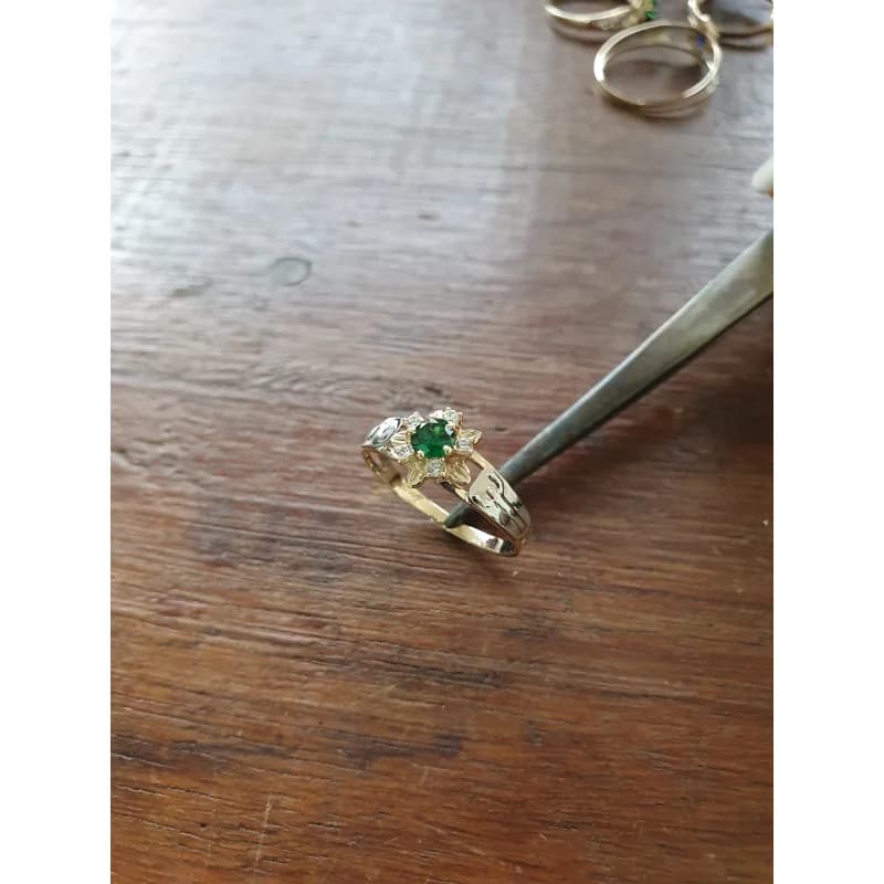 Anel de Formatura Gestão Ambiental em Ouro Maciço 10K e 18K – Modelo C56 - imagem 3