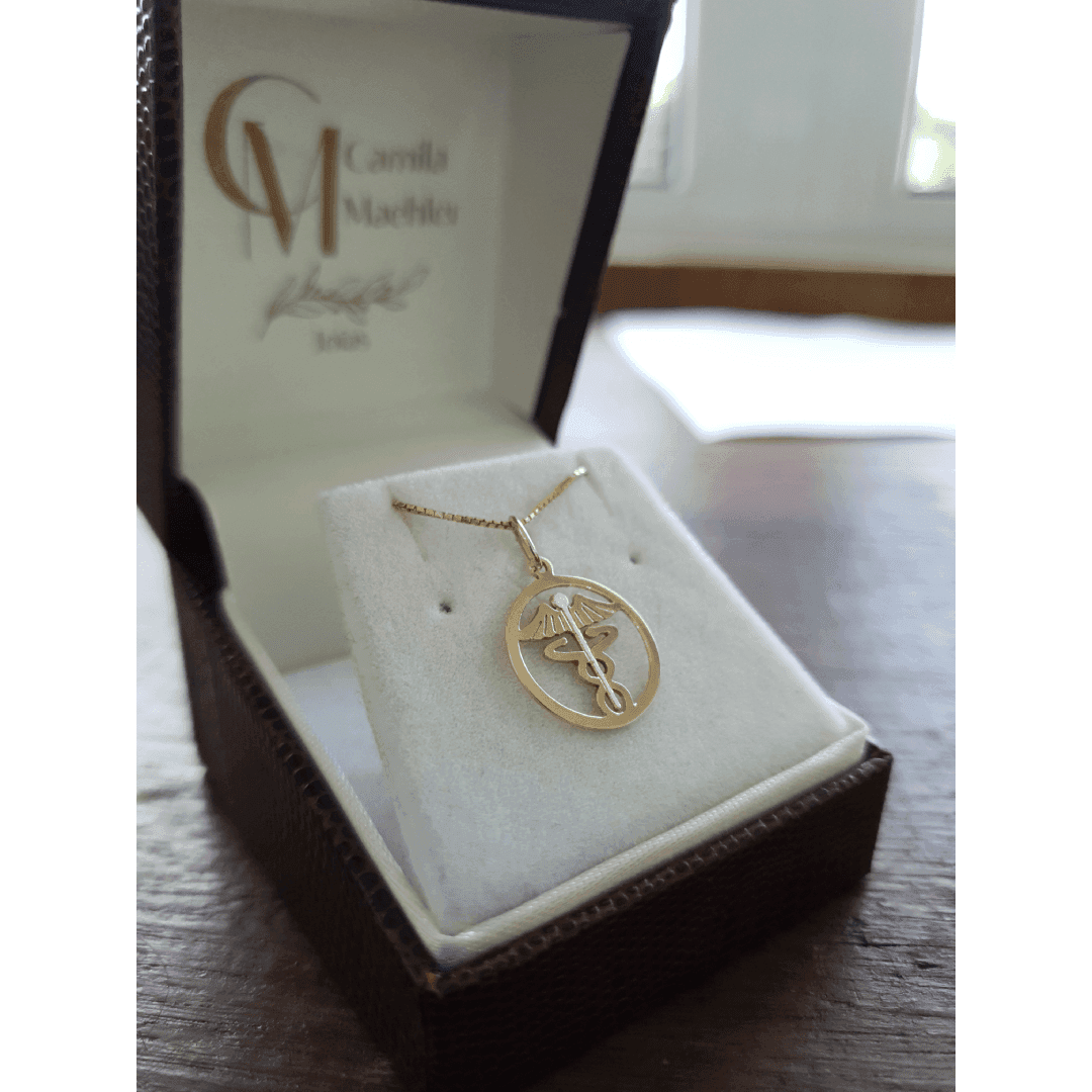 Pingente de Formatura Ciências Contábeis em Ouro Maciço 10K e 18K – Modelo PC140 contabeis img