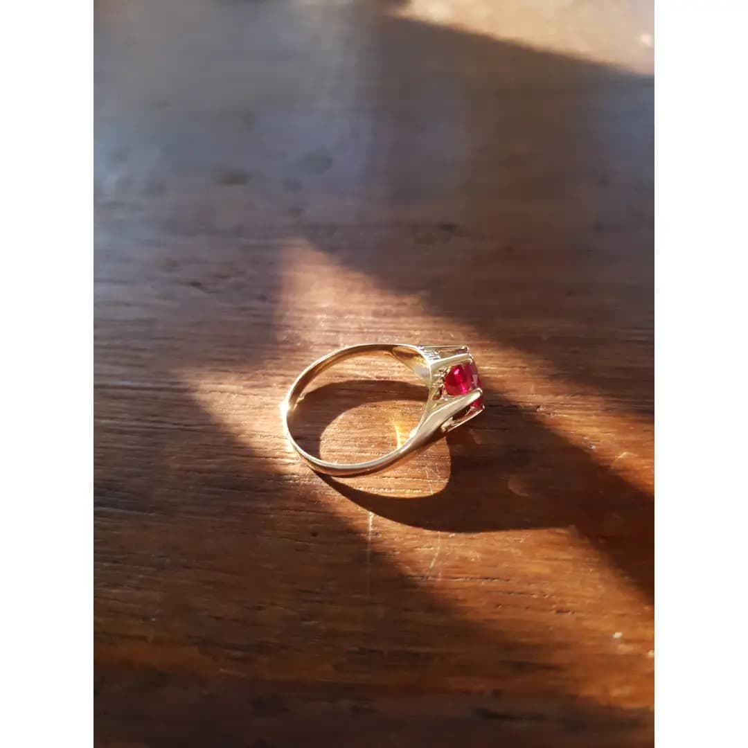 Anel Masculino Pé Cabra em Ouro Maciço 10K e 18K – Modelo C501 pe de cabra img