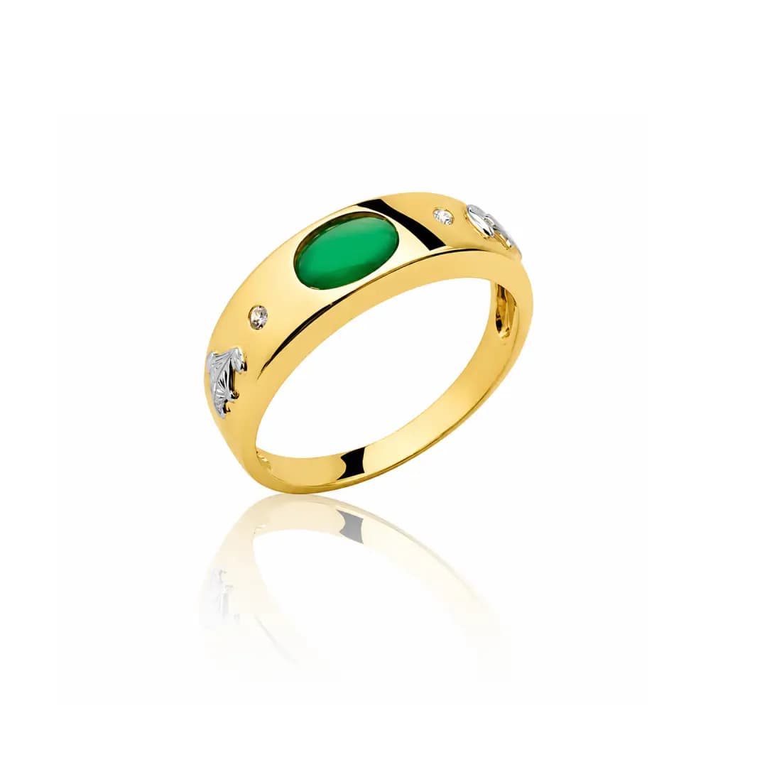 Anel de Formatura Enfermagem em Ouro Maciço 10K e 18K – Modelo C63