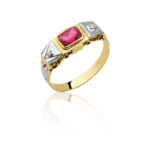 Anel de formatura masculino Ouro maciço C20 (DIREITO)