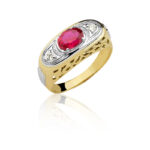 Anel de formatura masculino Ouro maciço C50 (DIREITO)