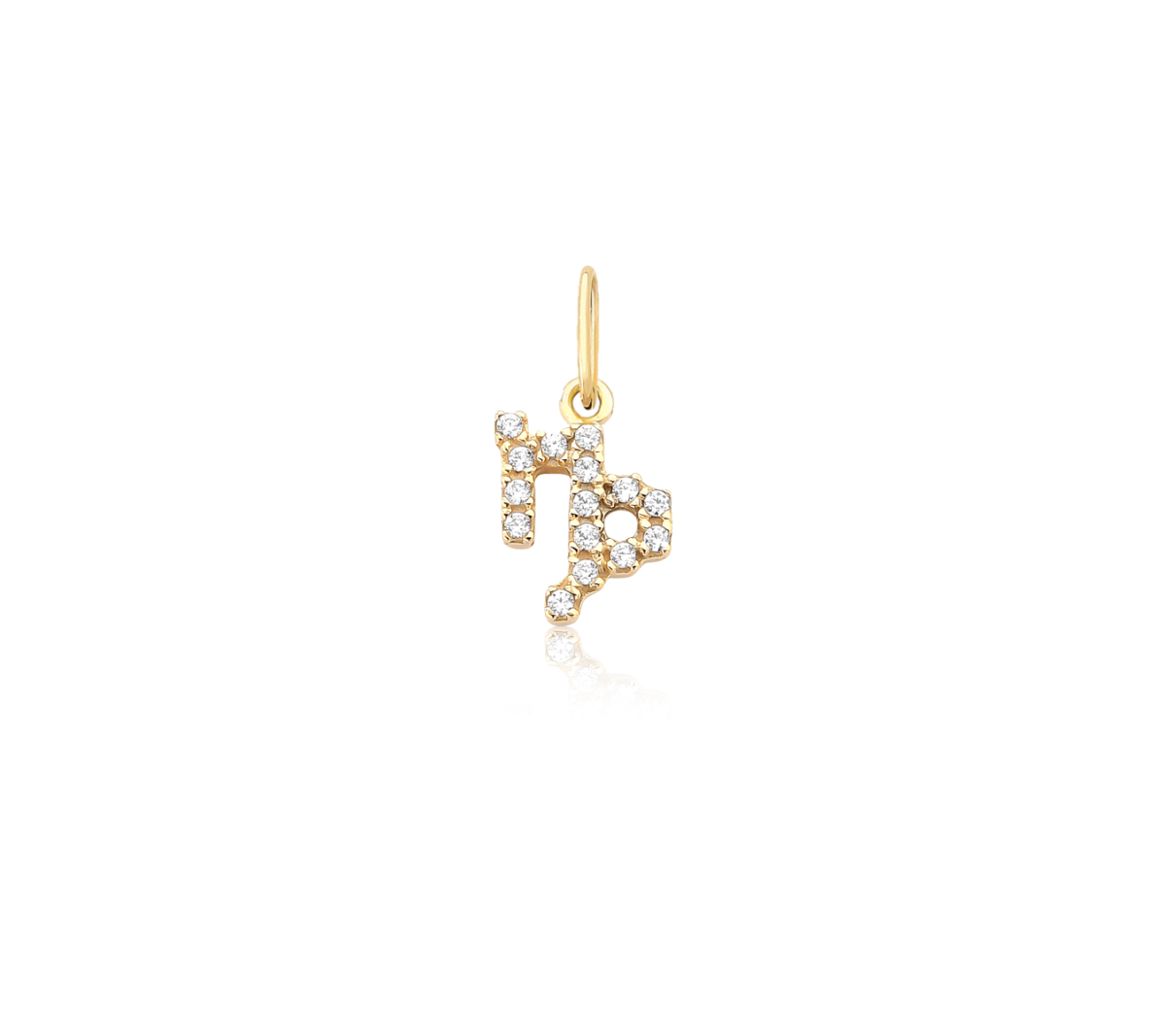 Capricórnio pingente Pingente signo caprocórnio em ouro maciço